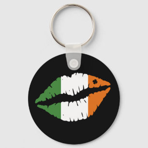 Chaveiro Dia de São Patrício Lucky Shamrock Lábios irlan