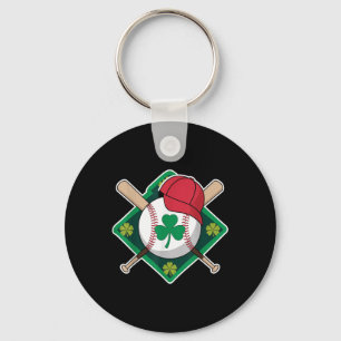Chaveiro Dia de São Patrício Shamrock Baseball Irish Para C