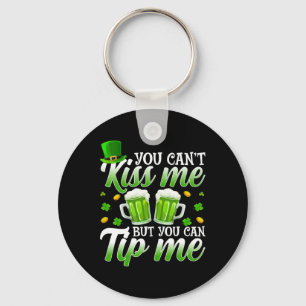 Chaveiro Dia de São Patrício Shamrock Sortudo Garçonete Rte