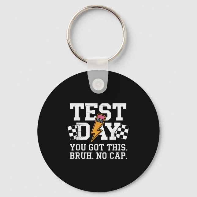 Chaveiro Dia de Teste Bruh Sem Limites Motivação  (Frente)