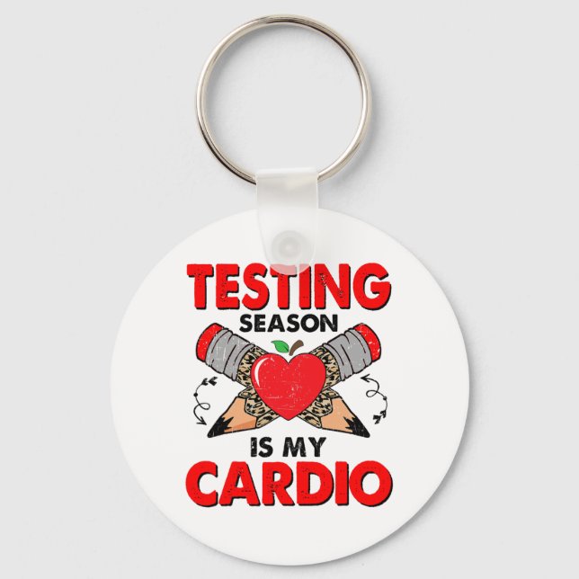Chaveiro Dia de Teste É Meu Cardio Engraçado Dia de Teste 2 (Frente)