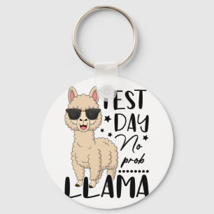 Chaveiro Dia de Teste Sem Teste Prob Llama Estudante Teste 