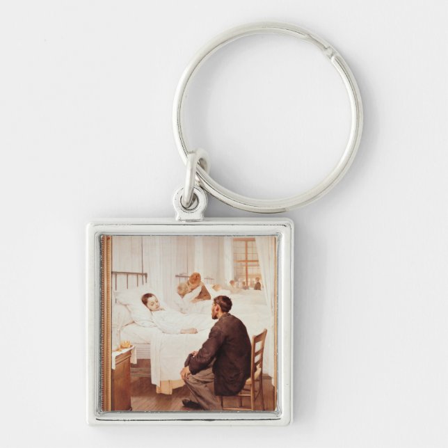 Chaveiro Dia de visita no hospital, 1889 (Frente)