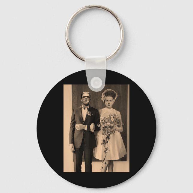 Chaveiro Dia do Casamento de Dapper Frankenstein - Hallowee (Frente)