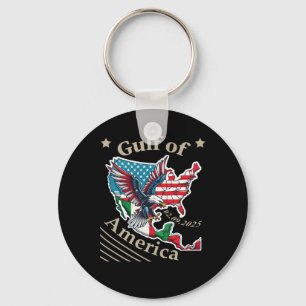 Chaveiro Dia Do Golfo Da América 02.09.25 Trump Patriot Usa