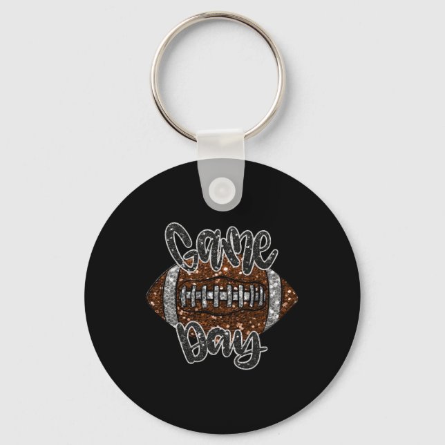 Chaveiro Dia do Jogo Futebol Bling Bling Futebol Bling Qued (Frente)