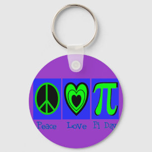 Chaveiro Dia do Pi do amor da paz