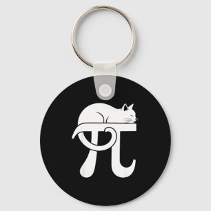 Chaveiro Dia do Pi Gato Nerd de Matemática Comédia Professo