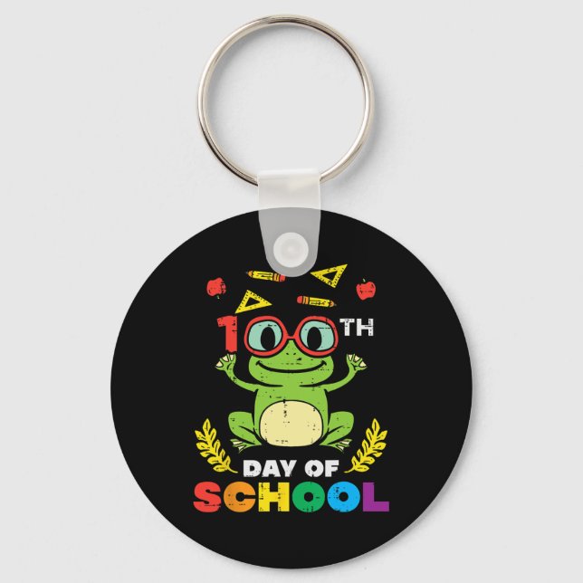 Chaveiro Dia Do Sapo Escolar 100 Dias Mais Inteligentes Cri (Frente)