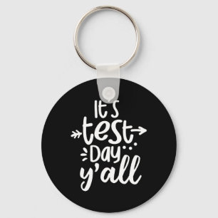 Chaveiro Dia do Teste Yall Engraçado Dia do Teste para Estu