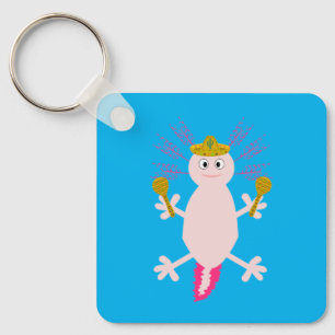 Chaveiro Dia dos Mortos do Costume do Axolotl Mexicano