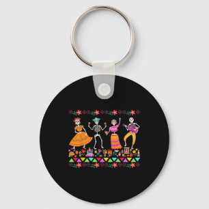 Chaveiro Dia dos Mortos Do Dia De Los Muertos Skeleto Mexic