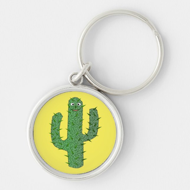 Chaveiro Dia dos Mortos Felizes Cactus (Frente)