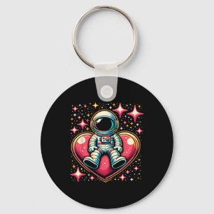 Chaveiro Dia dos Namorados Astronauta Espacial Coração Lloo