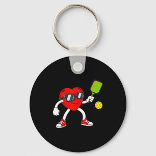 Chaveiro Dia dos namorados coração de pickleball amor fofo 