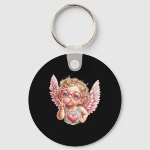 Chaveiro Dia dos Namorados Fofo, Cupido Sopra Bolha Fofo Co