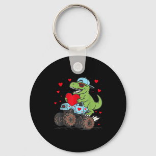 Chaveiro Dia dos Namorados T Rex Pilotando Caminhão Monstro