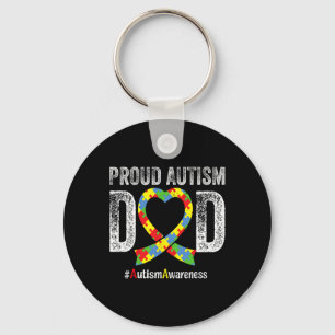 Chaveiro Dia dos Pais Orgulhoso Pai Autismo Conscientização