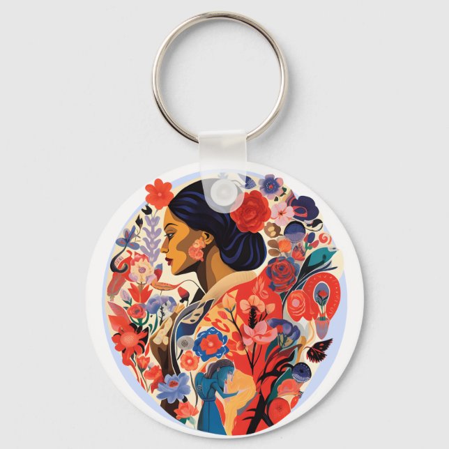 Chaveiro Dia Internacional da Mulher (Frente)
