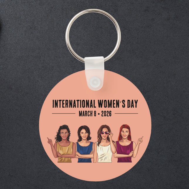 Chaveiro Dia Internacional da Mulher (Criador carregado)