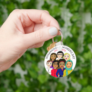 Chaveiro Dia Internacional da Mulher 8 de março