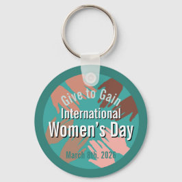 Chaveiro Dia Internacional das Mulheres 8 de Março. 2026