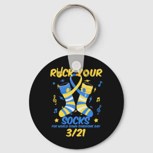 Chaveiro Dia Mundial da Síndrome de Down para combater idei