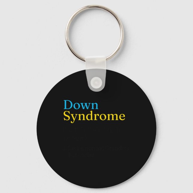Chaveiro Dia Mundial da Síndrome de Down para combater idei (Frente)