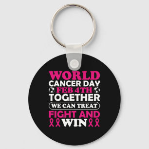 Chaveiro Dia Mundial do Cancer 4º Fev Juntos Podemos Tratar