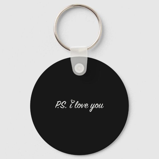 Chaveiro Dia Ps eu te amo cor roxa (Frente)