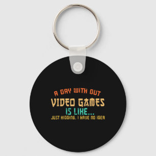 Chaveiro Dia Sem Videojogos Gamer Divertido Rapazes de Jogo