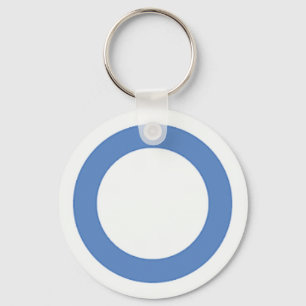 Chaveiro diabetes-azul-círculo