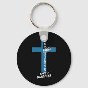 Chaveiro Diabetes Posso Fazer Tudo Através De Jesus T1D Sup