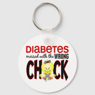 Chaveiro Diabetes sujado com o pintinho errado