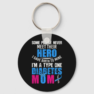 Chaveiro Diabetes Tipo 1 Mãe Mãe Mãe T1d Sensibilização Dia