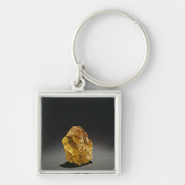 Chaveiro Diamante amarelo no áspero (Frente)