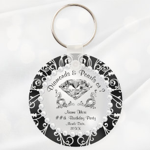 Chaveiro Diamantes personalizados e favoritos para festas