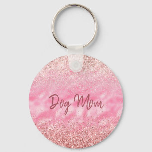 Chaveiro Diamantes Rosa Glitzy Glitzy Cachorro Brilhante M