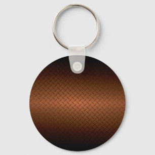 Chaveiro Diamondplate Look Pattern Black to Copper Fade (Pa
