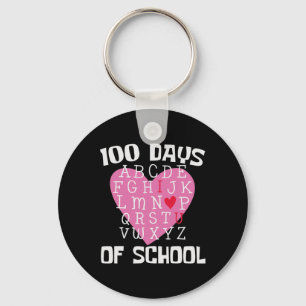 Chaveiro Dias De Alphabet Escolar 100º Dia De Estudante