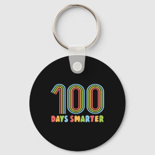 Chaveiro Dias De Escola Arco-Íris 100 Dias Mais Inteligente