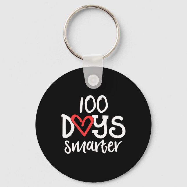 Chaveiro Dias Mais Inteligentes 100º Dia De Professora De B (Frente)