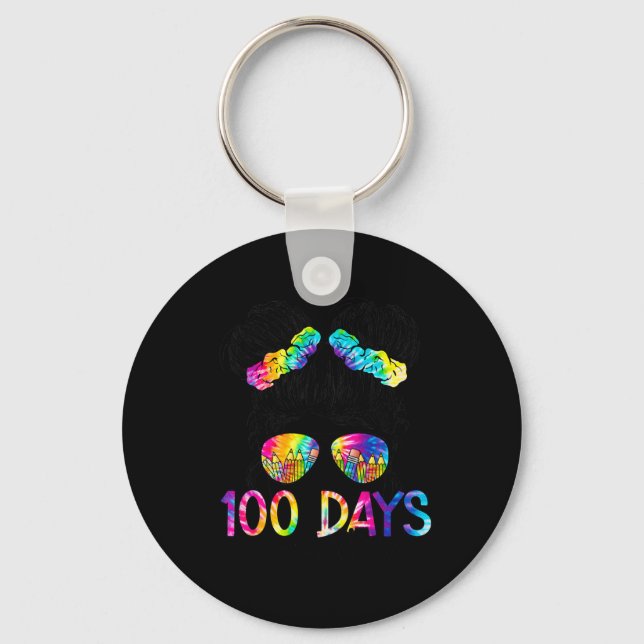 Chaveiro Dias Mais Inteligentes Felizes 100 Dias De Escola  (Frente)