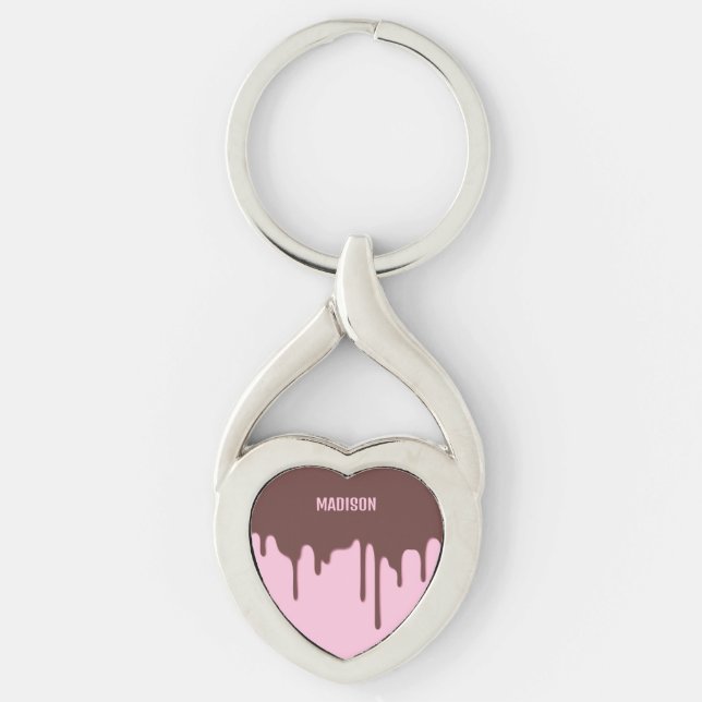 Chaveiro Dica de Chocolate de Nome Personalizado (Frente)