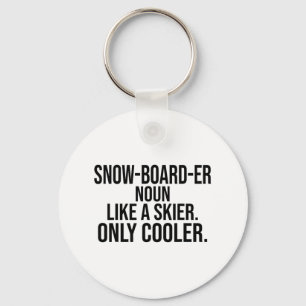Chaveiro Dicionário de Definição Snowboardi Engraçado Snowb