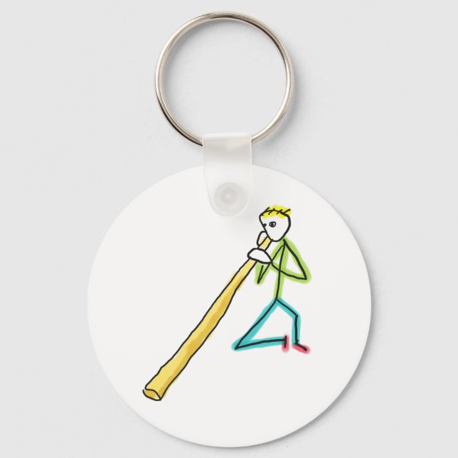 Chaveiro Didgeridoo Stickman (Frente)