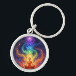 Chaveiro Die 7 Chakren<br><div class="desc">Die 7 Chakren sind Energiezentren entlang der Wirbelsäule,  die verschiedene Lebensbereiche beeinflussen – von Sicherheit und Kreativität über Selbstbewusstsein und Liebe bis hin zu Kommunikation,  Intuition und Spiritualität. Im Gleichgewicht fördern sie Harmonie,  innere Kraft und ganzheitliches Wohlbefinden.</div>