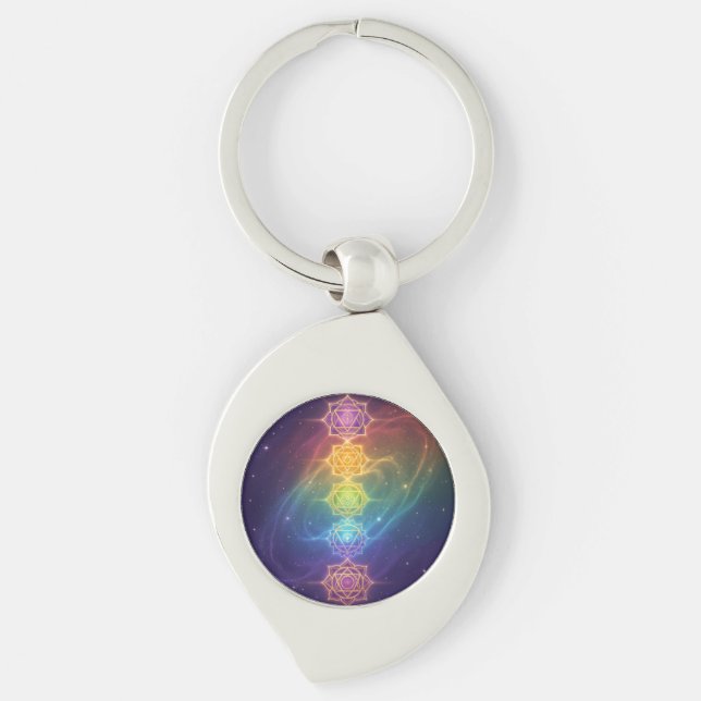 Chaveiro Die 7 Chakren´11 (Frente)