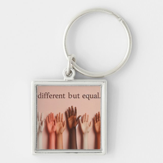 Chaveiro Different but Equal / Diferentes, mas iguais  (Frente)