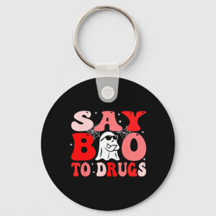 Chaveiro Diga Boo às Drogas Semana da Fita Vermelha Funny H